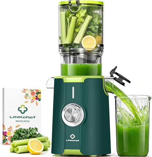 LINKChef Entsafter Slow Juicer 200W Kaltentsafter für Obst & Gemüse