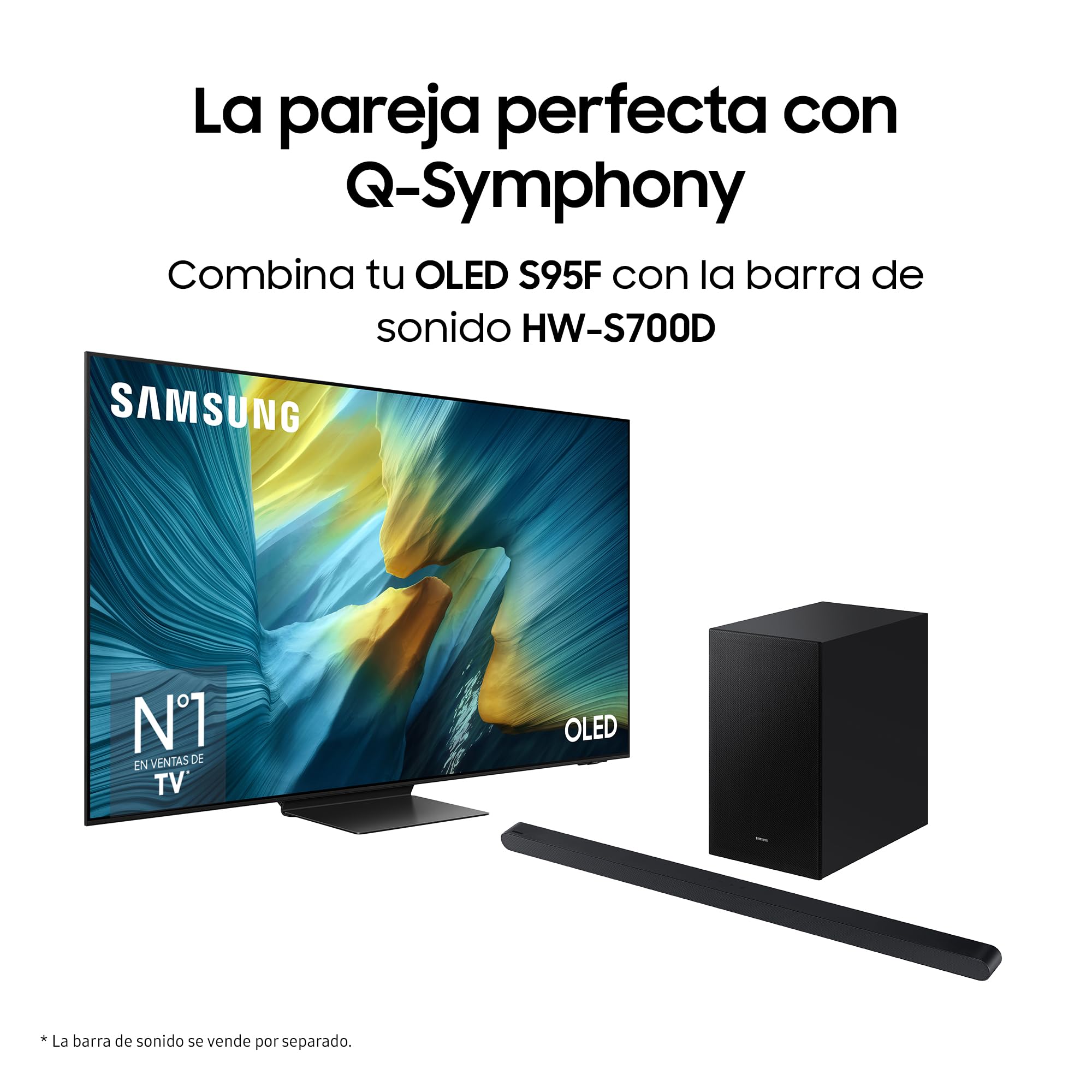 Samsung TV 55 Pulgadas OLED S95F 4K Smart TV con Vision AI, Pantalla SIN Reflejos y Paquete de contenidos Rakuten TV [Clase de eficiencia energética G]