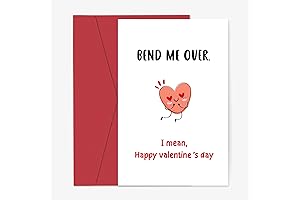 Naughty Valentines Day Card for Him or Her - Bend Me Over Card