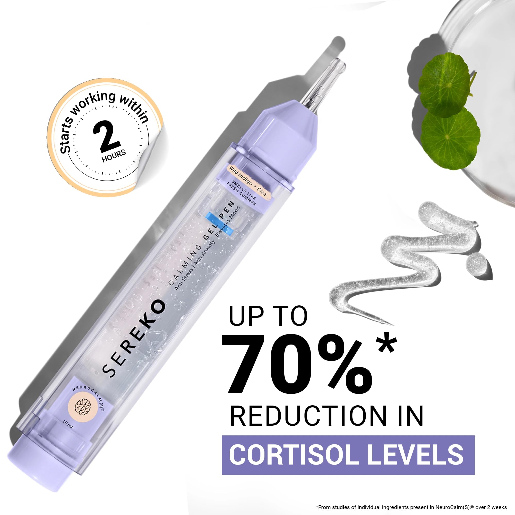 SEREKO Calming Under Eye Gel Pen for Dark Circles, Puffiness & Stress Reduction | With Niacinamide & Cica | Brightens Tired Eyes | Suitable for Men & Women | 10ml — Amazon image 2