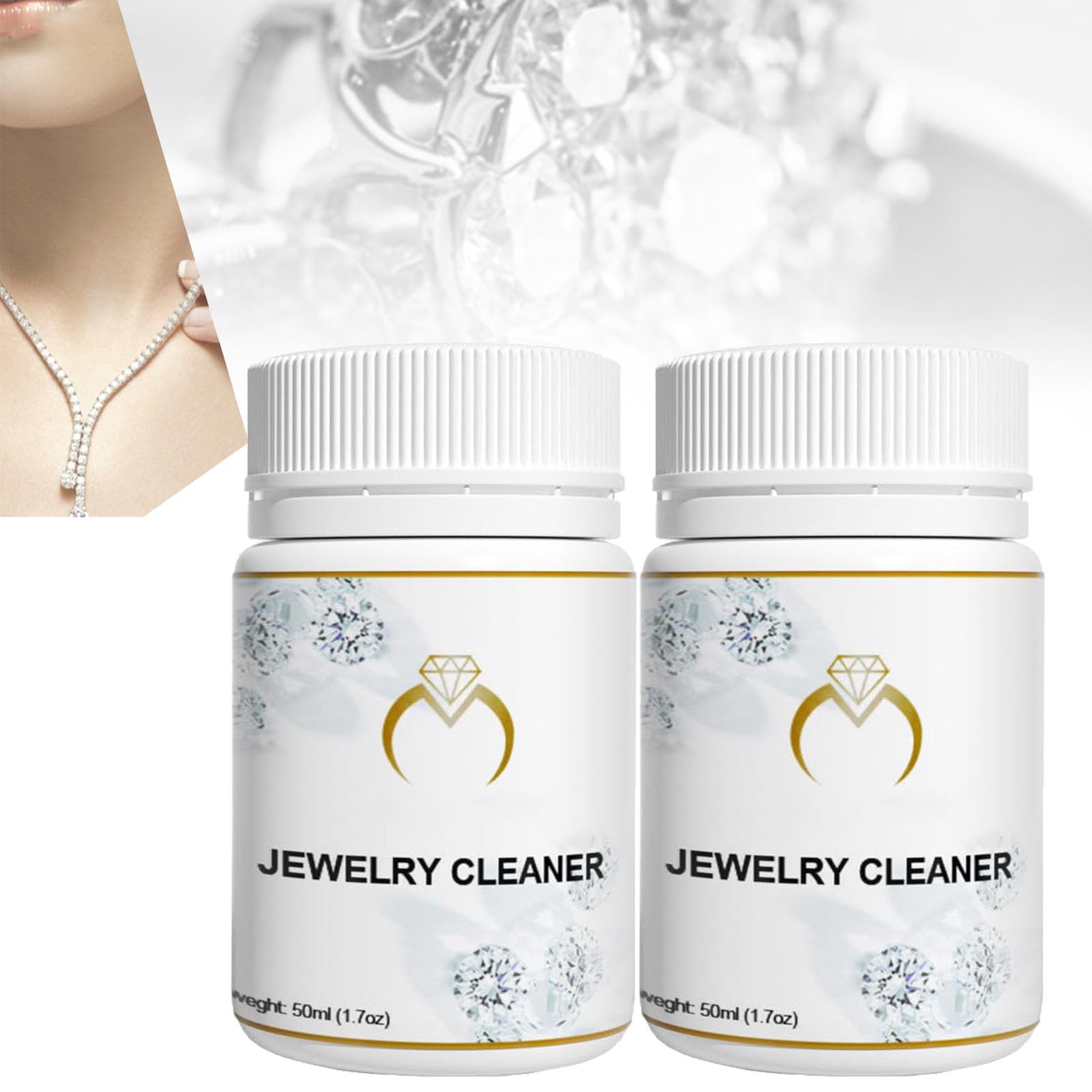 lunhaifi 1 - SecShine Jewelry Cleaner, 1/2/3 Pcs Silver Gold Jewelry Care Cleaning Solution Earrings, Diamond Jewelry Cleaner, Restores Shine &