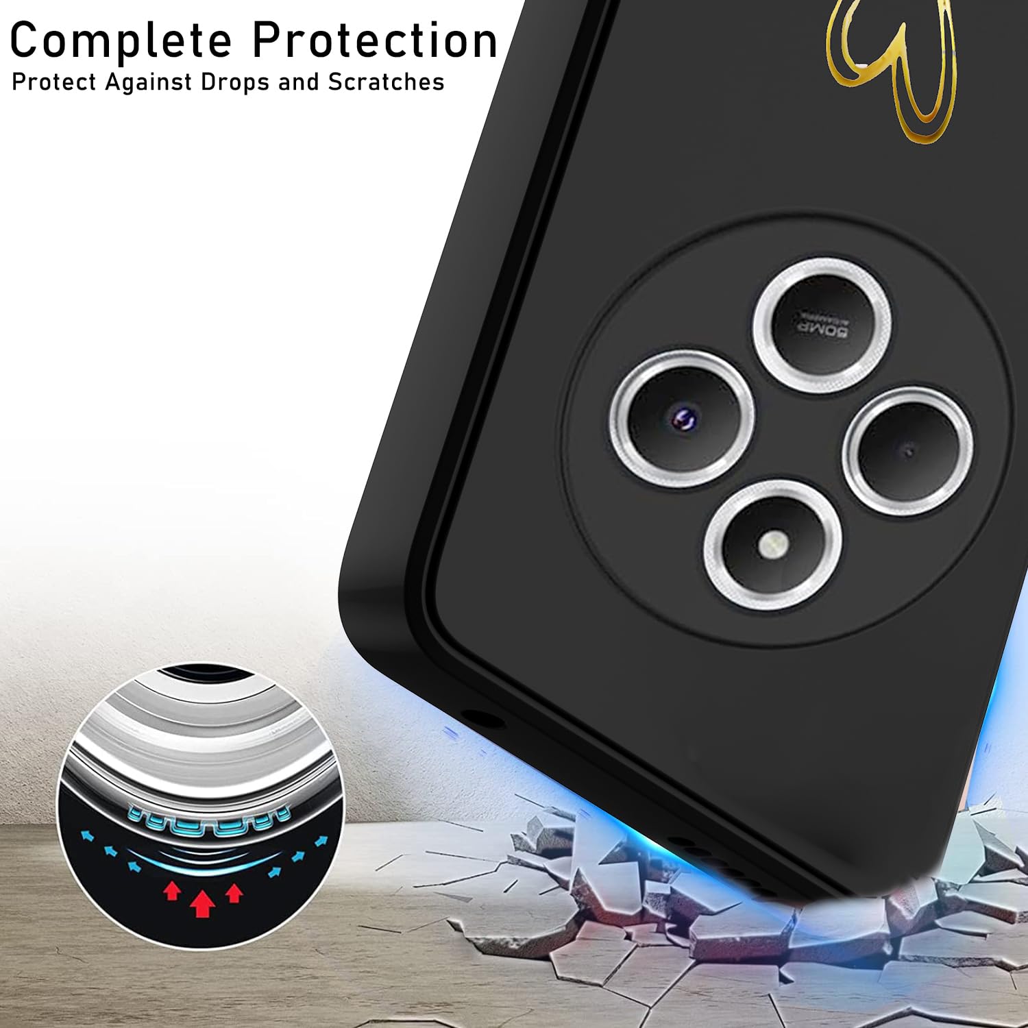 Custodia Con Cordino Per Xiaomi Redmi 14C | Cover Morbida TPU + Vetro Temperato | Antiurto E Pratica - Foto 6