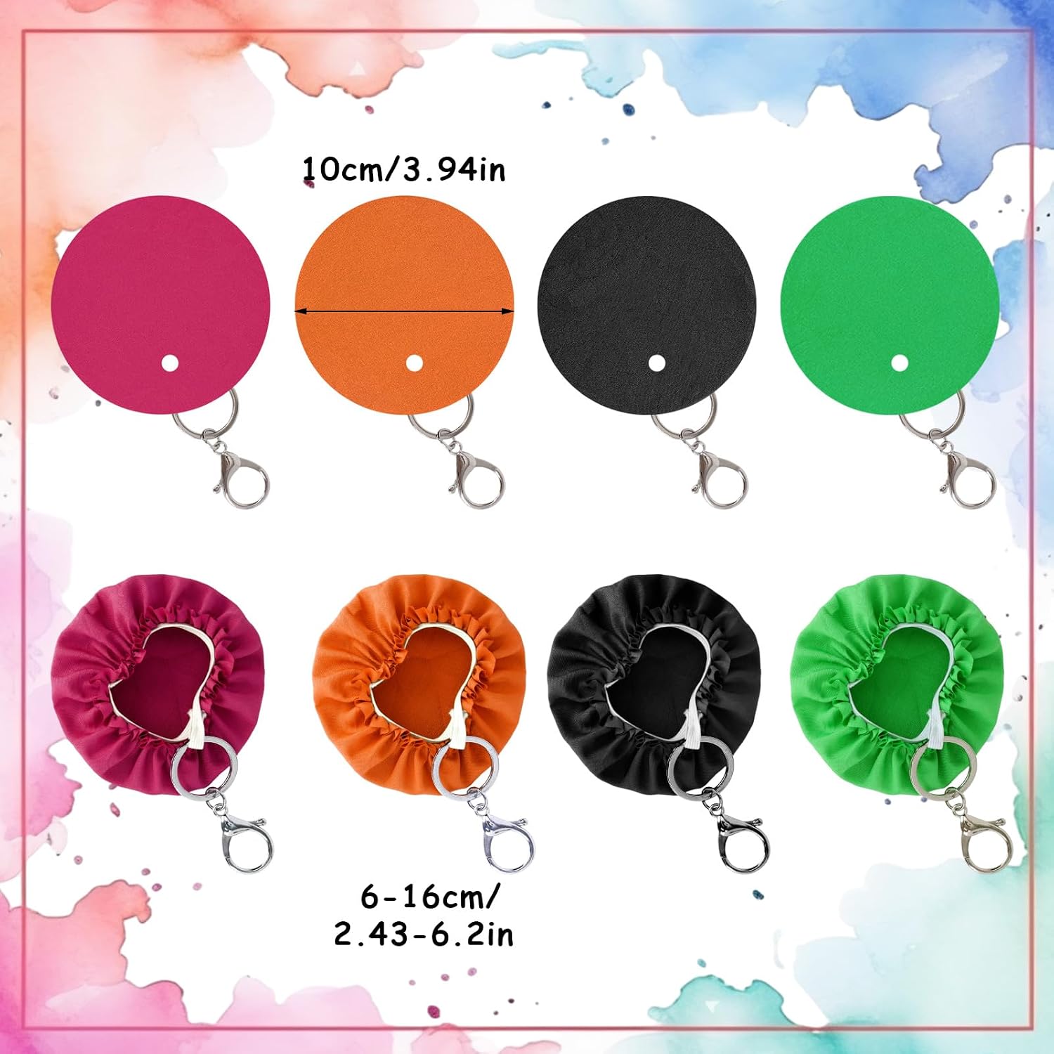 8pcs Drink Cup Shields with Keychains, 2026 New Cap Drink Cover