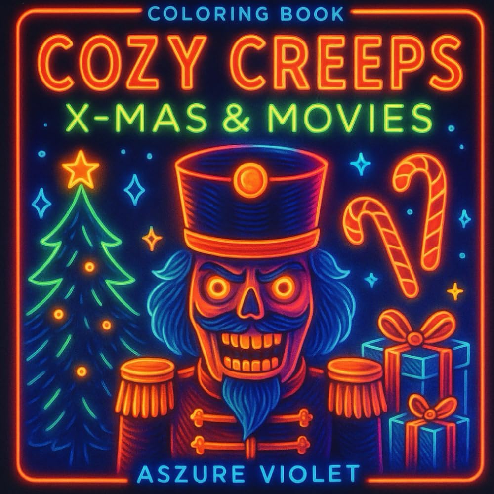 Cozy Creeps: X-Mas & Movies: Volume V (Cozy Creeps: 21+ Horror Coloring Book)
