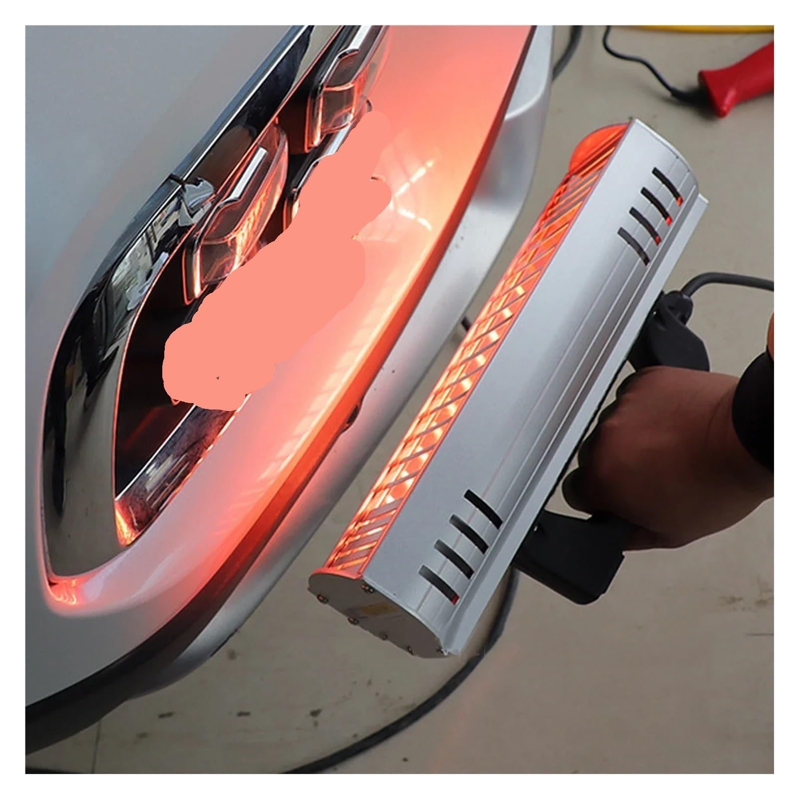 EDEDE Lampa do suszenia farby, lampa utwardzająca na podczerwień farba ogrzewanie pieczenie krótka fala lampa do suszenia na podczerwień auto narzędzie do naprawy karoserii suszarka do lakieru ból
