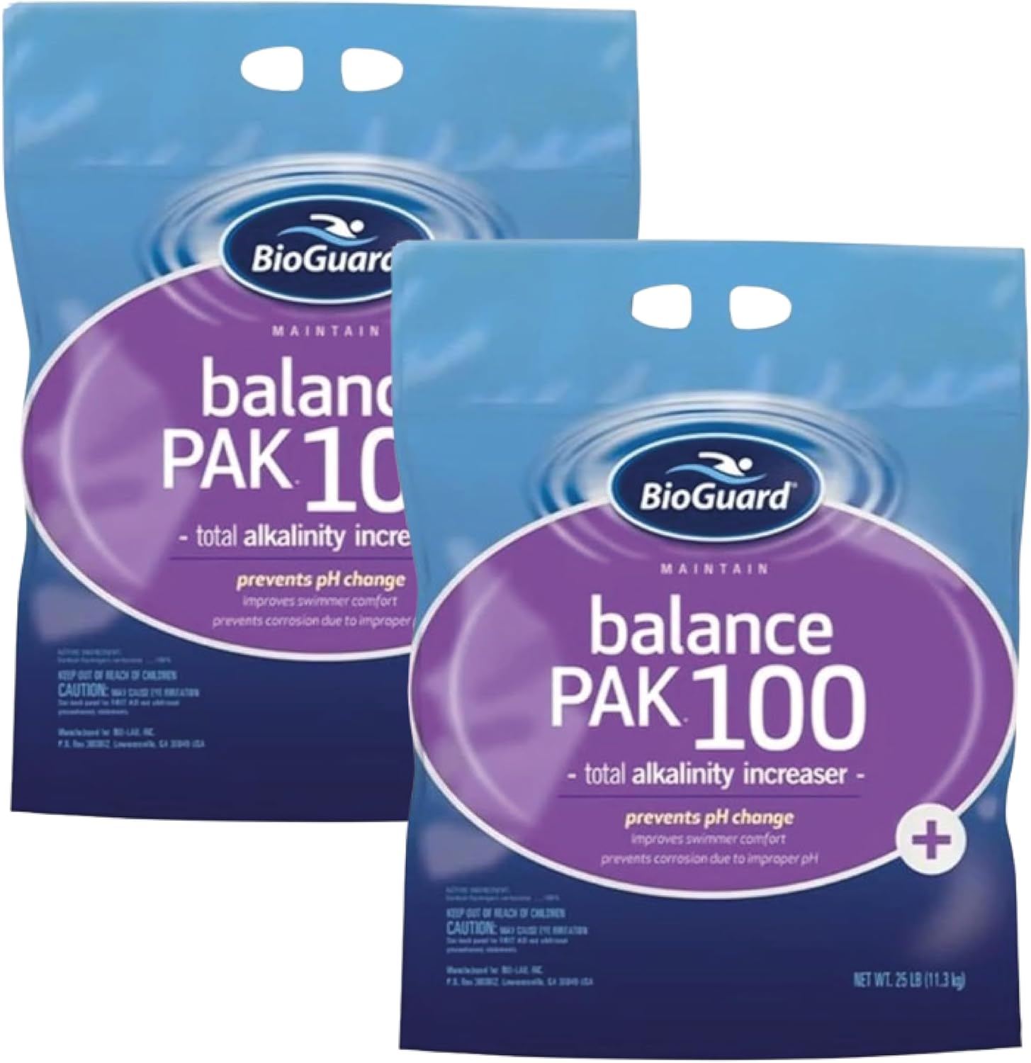 BioGuard Balance Pak 100, 25 lb, Total Alkalinity Increaser, Prevents pH Change & Corrosion, Improves Swimmer Comfort