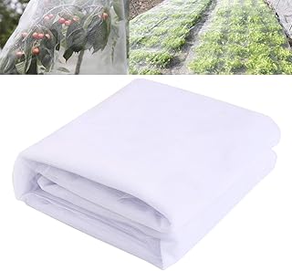 LEMESO Rete Zanzariera 7 * 1,5 m Ricambio Letto Finestra Bianco Giardino Esterno Protezione Piante Verdure Frutta dai Insetti Zanzare Vespe Uccelli Maglia Fine Fai da Te Tenda Ombrellone