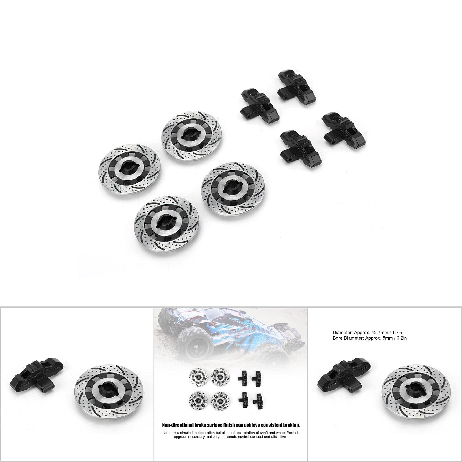 Aluminum Alloy Wheel Brake By Vlife, 1/7 UpPart Specifically Designed for Unlimited Desert RUDR (Black)