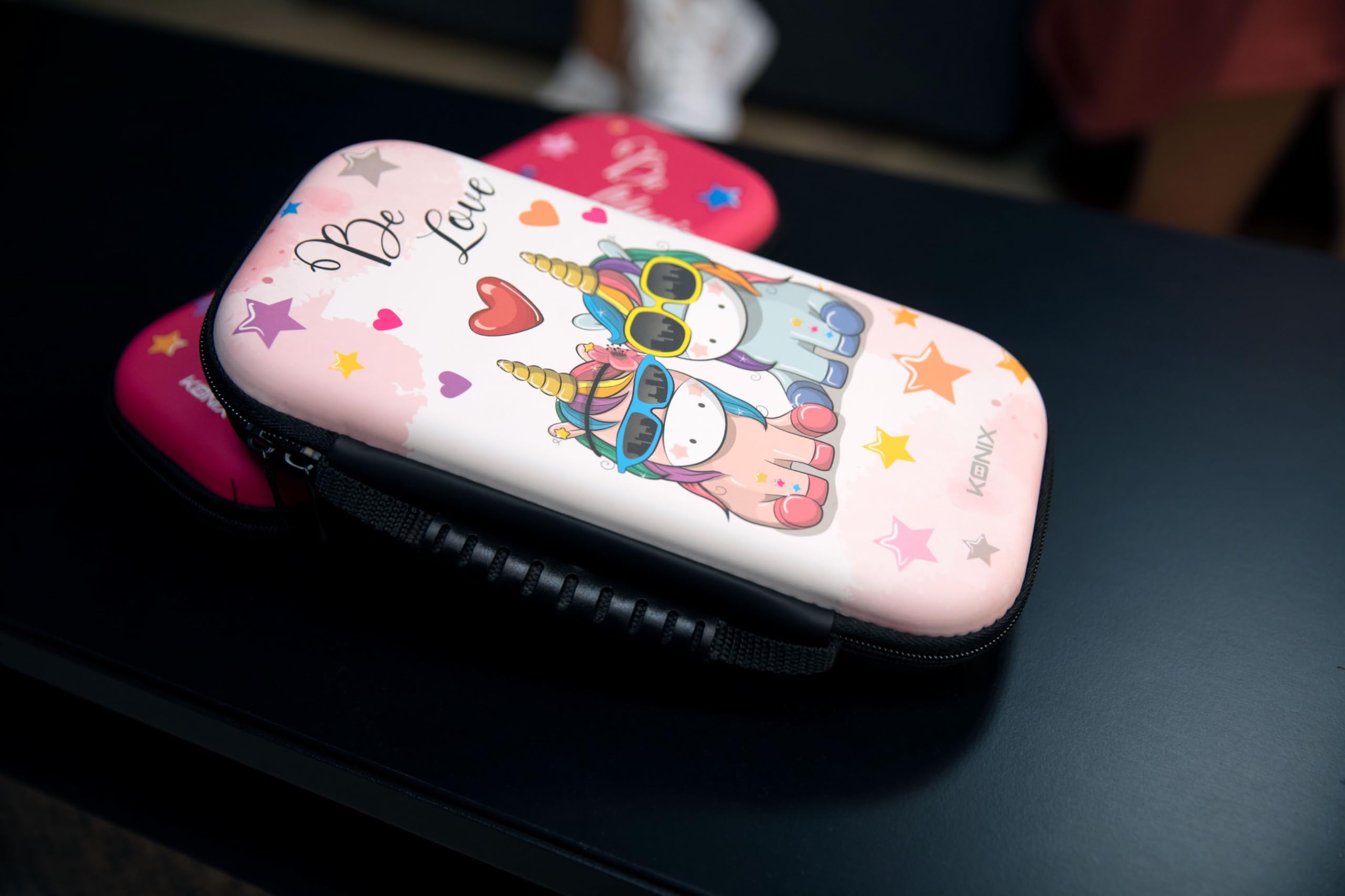 Konix My Hero Academia Funda de protección y Transporte para Nintendo Switch, Switch Lite y Switch OLED - 8 Juegos - Diseño My Hero Academia - Negro — view 109