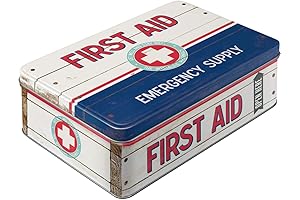 Nostalgic-Art First Aid Blue-Emergency Supply Tin Box: A Treasure-Trove of First-Aid Essentials