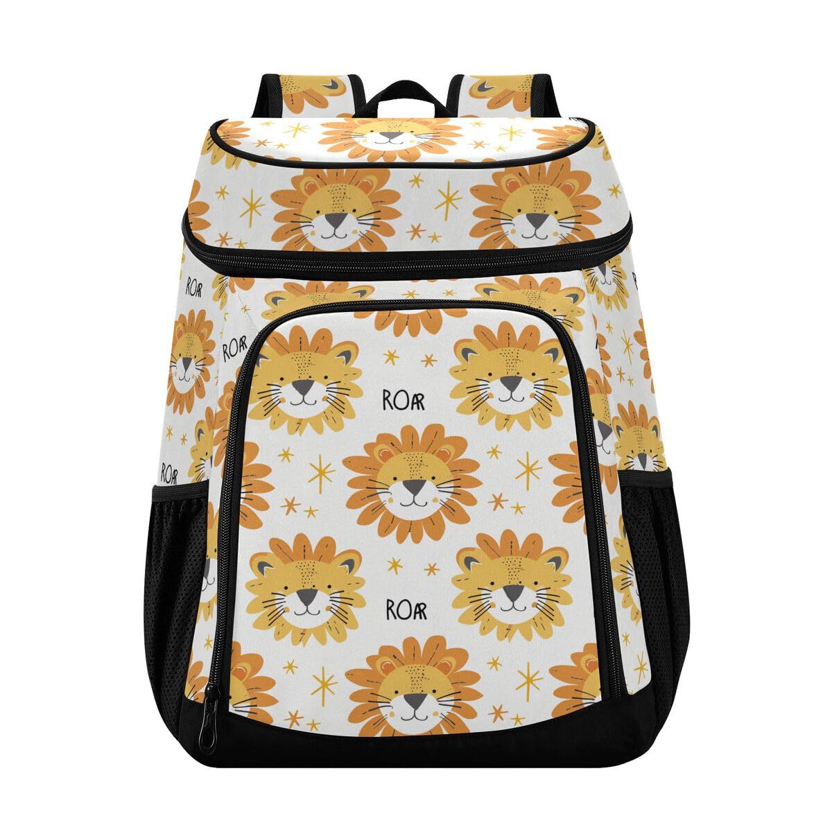 Cute Lions Cooler Backpack Leakproof Insulated Lunch Cooler Bag 30 Cans Camping Backpacks for Road Trip Picnic Beach