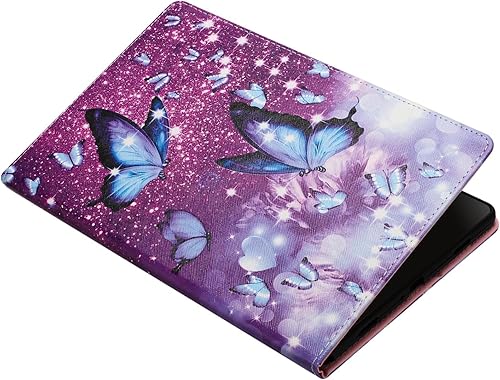 Miniatura 5 de YUNHOTIC Funda para Samsung Galaxy Tab A7 Lite de 8.7 pulgadas SM-T220T225T227 Modelo 2021, funda plegable de piel sintética de alta calidad con