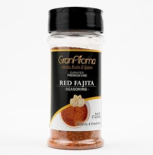 GranAroma Red Fajita Seasoning, Spicy & Savory, Delicious Taste, Fajitas & Tacos (5.1 Ounce)