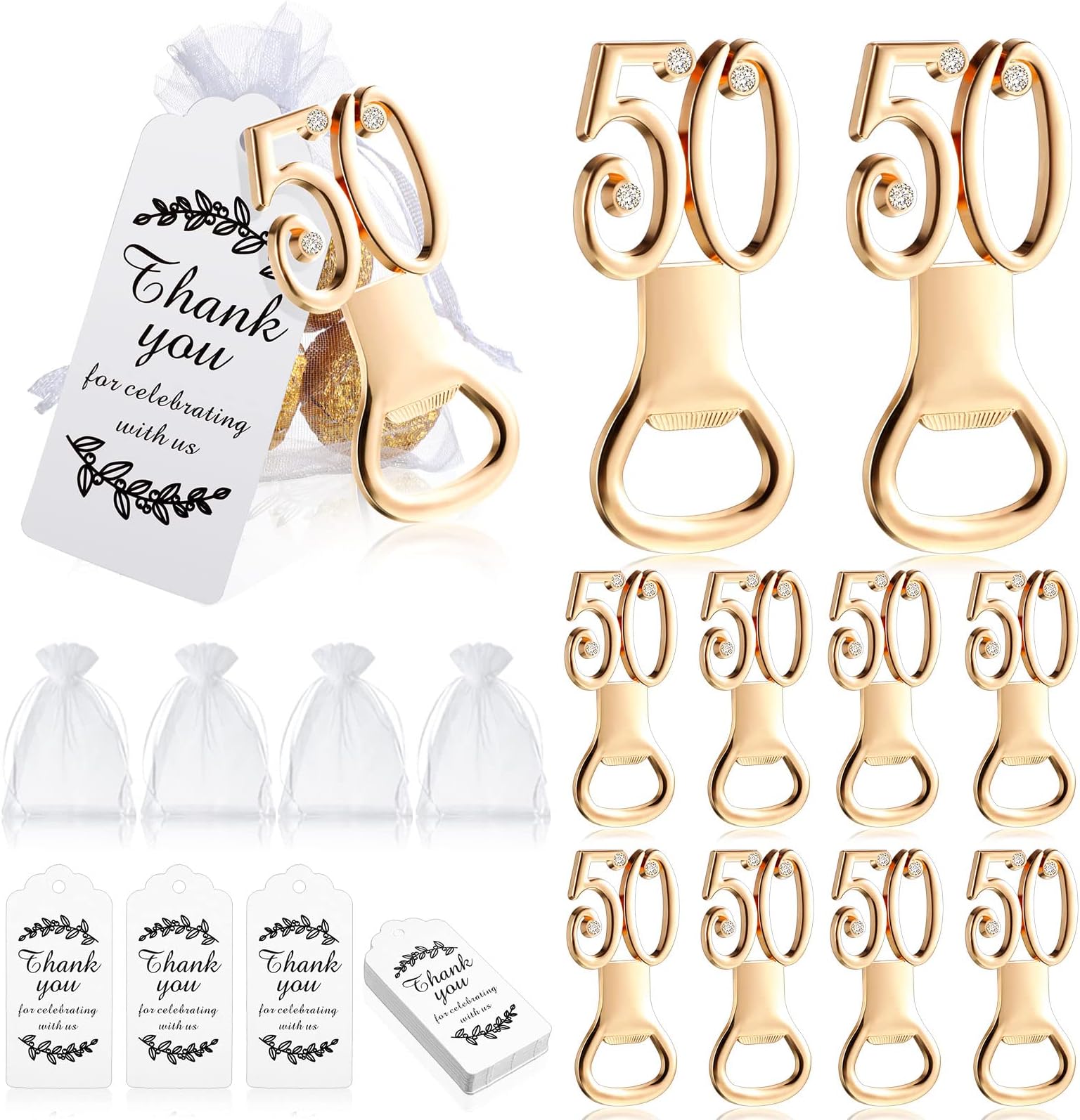 Maxcheck 50 Sets 50th Birthday Party Favors for Guests 50