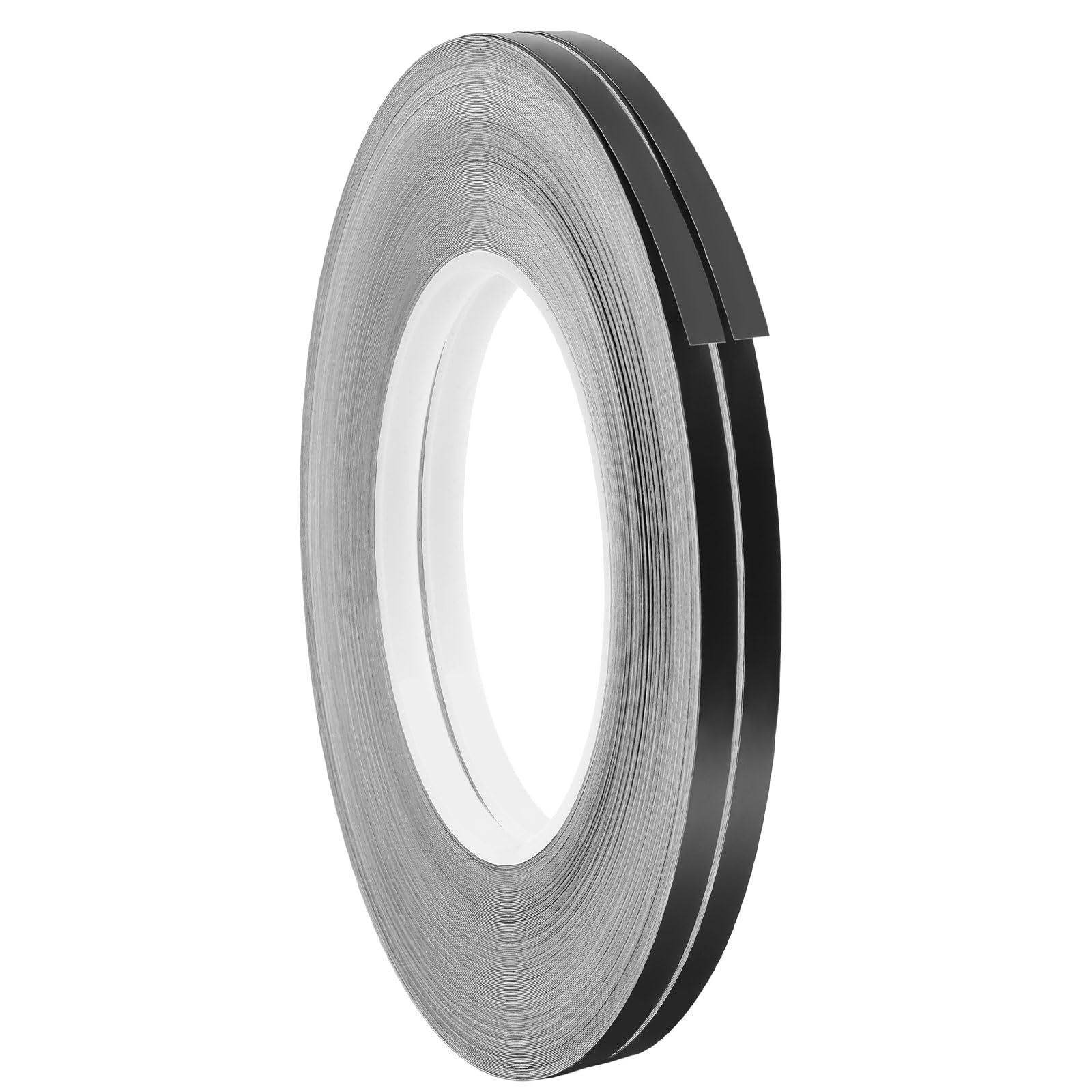 DEFANEX 2pcs Metalized Polyester Film Tape 5mm x 50m Gap Decor Tape Black