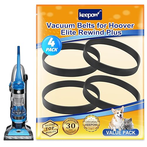 KEEPOW Correas de repuesto para Hoover Vacuum Elite Rewind Plus UH71200, UH71012, UH71013, UH71003, UH71011, UH71009, UH72003, UH72011, pieza de