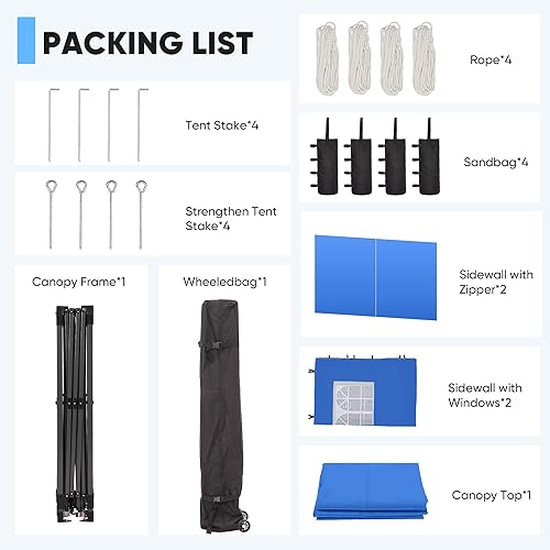 Miniatura 7 de GDY Tienda de campaña desplegable de 12 x 12 pulgadas con 4 paredes laterales, kioscos de playa con revestimiento plateado fácil de instalar, carpas