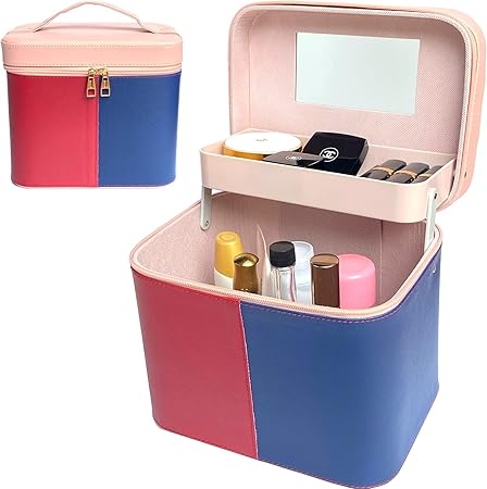 Amazon Pearpark メイクボックス 3カラー 鏡付き 大容量 コスメボックス 持ち運び お洒落 かわいい メイク収納 コスメ収納 化粧品収納ボックス プロ用 綺麗 ミラー 収納ケース 上品 カラーリング ネイビー レッド Pearpark 化粧ポーチ メイクボックス 通販 Amazon Pearpark メイクボックス 3カラー 鏡付き 大容量 コスメボックス 持ち運び お洒落 かわいい メイク収納 コスメ収納 化粧品収納ボックス プロ用 綺麗 ミラー 収納ケース 上品 カラーリング ネイビー レッド Pearpark 化粧ポーチ メイクボックス 通販