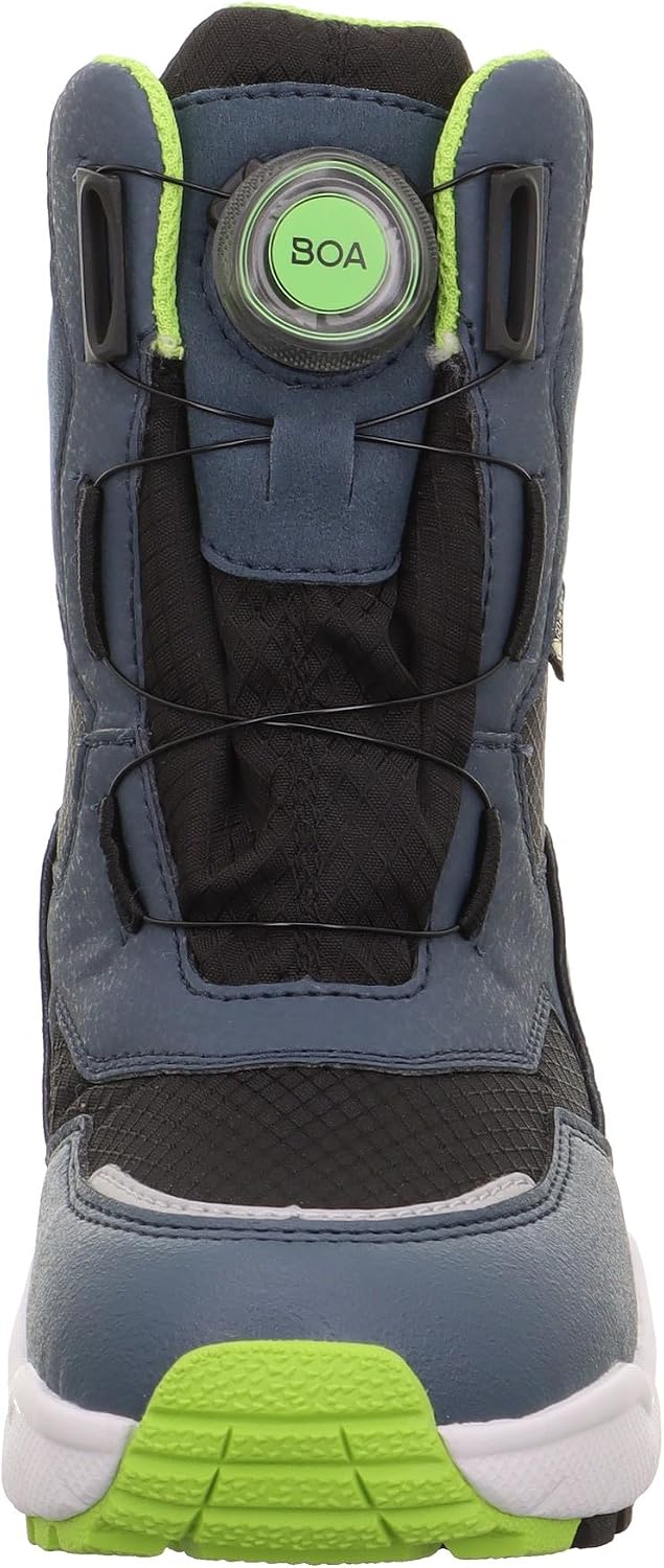 Superfit Boy's Culusuk 2.0 Warm Gefütterte Gore-tex Snow Boot, Blue Light Green 8020 a, 11 UK Child Wide