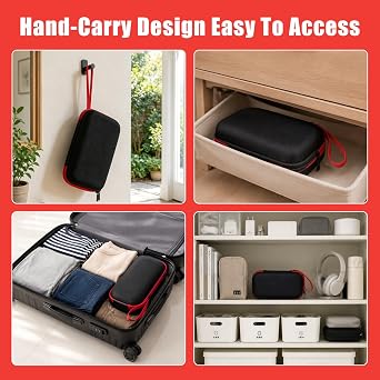 ahansi Hard Carrying Case for WOLFBOX Air Duster MF60/MF70/MF100/MF200/MF50, Compatible with Wolfbox MF100/MF200/MF50 Travel Storage Bag for Compressor Air Blower and Accessories,Shockproof,Case Only