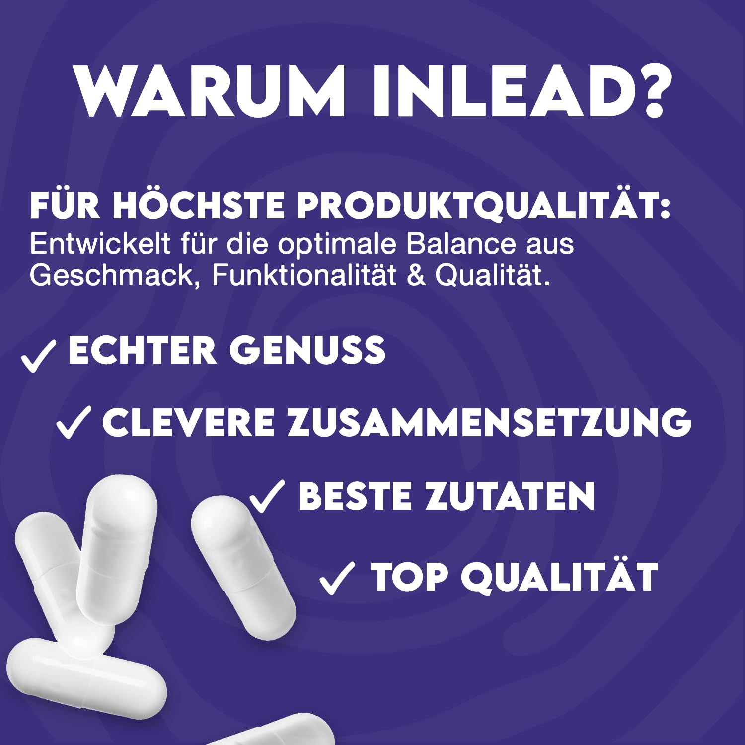 INLEAD - Nattokinase Kapseln | Unterstützung für einen optimalen Blutfluss und Kreislauf - 120 Kapseln