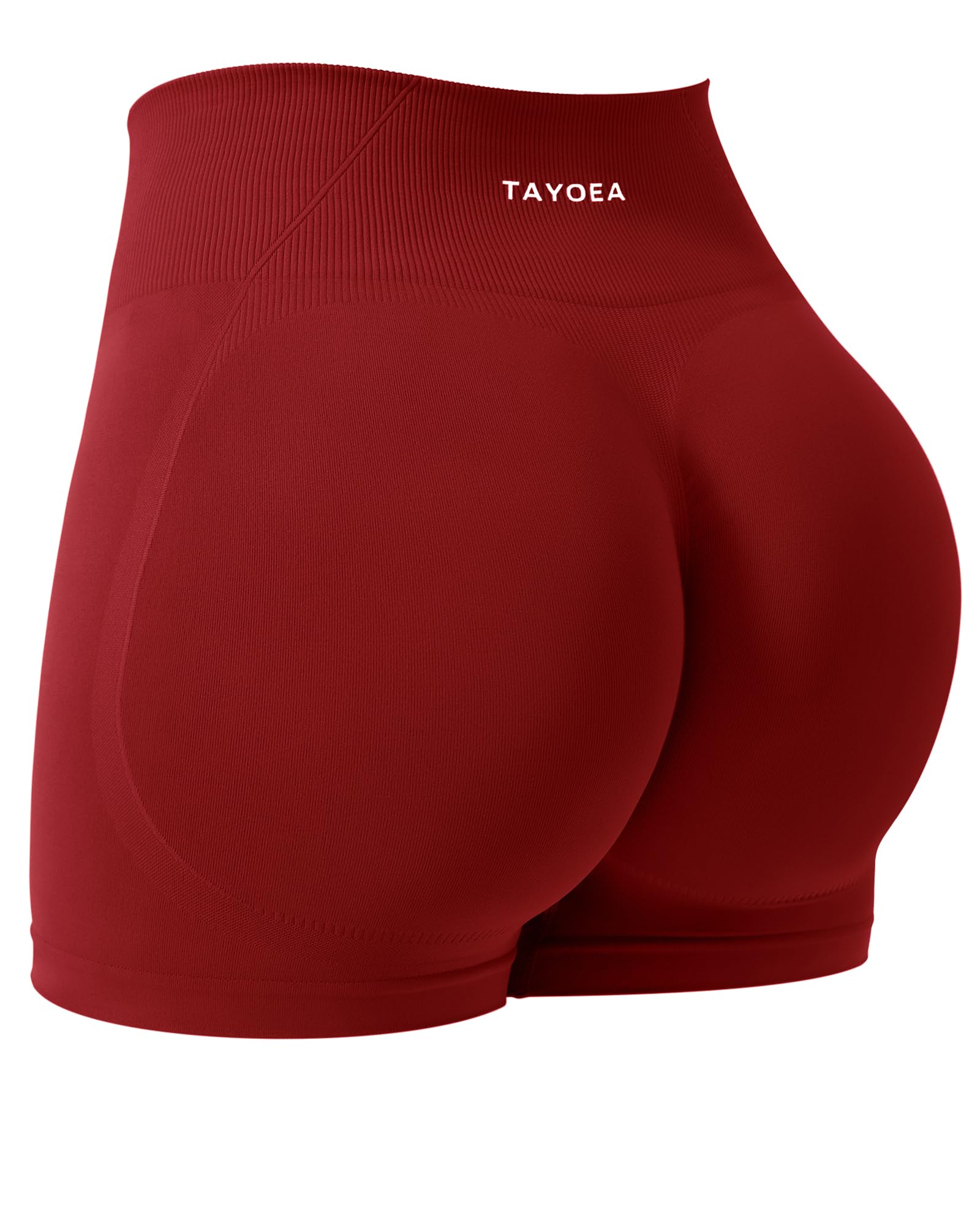 TAYOEA Sport Shorts Damen Scrunch Butt Lifting Gym Kurze Sporthose Push Up Booty Workout Kurze Leggings Seamless Radlerhose Damen für Yoga Fitness