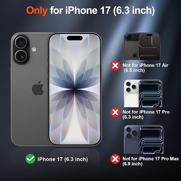 SUPFINE Magnetic for iPhone 17 Case (Compatible with MagSafe)(Military Grade Drop Protection) Translucent Matte Shockproof with Anti-Fingerprint Phone Cover,Black - 2