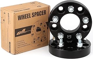 GAsupply 5x4.75 to 5x4.5 Wheel Adapters 1.25 inch, 5 Lug 32mm 5x120.65 to 5x114.3 Wheel Spacers Adapters 74mm 12x1.5 Studs, 2 Pack