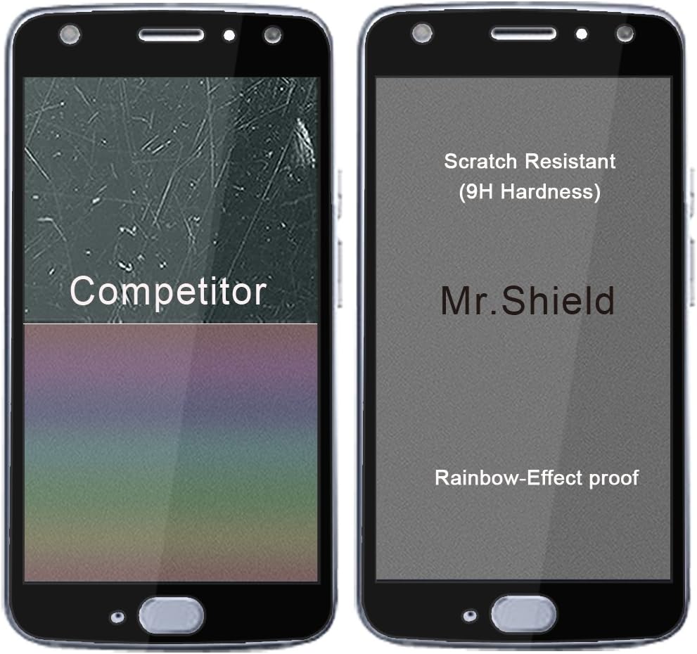 Mr.Shield [2-PACK] Designed For Motorola Moto X4 / Moto X (4th Generation) [Japan Tempered Glass] [9H Hardness] [Full Cover] Screen Protector with Lifetime Replacement