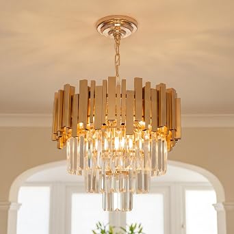 Chandeliers Ceiling Light - Gold Chandelier - Gold Ceiling Light [Energy Class G]
