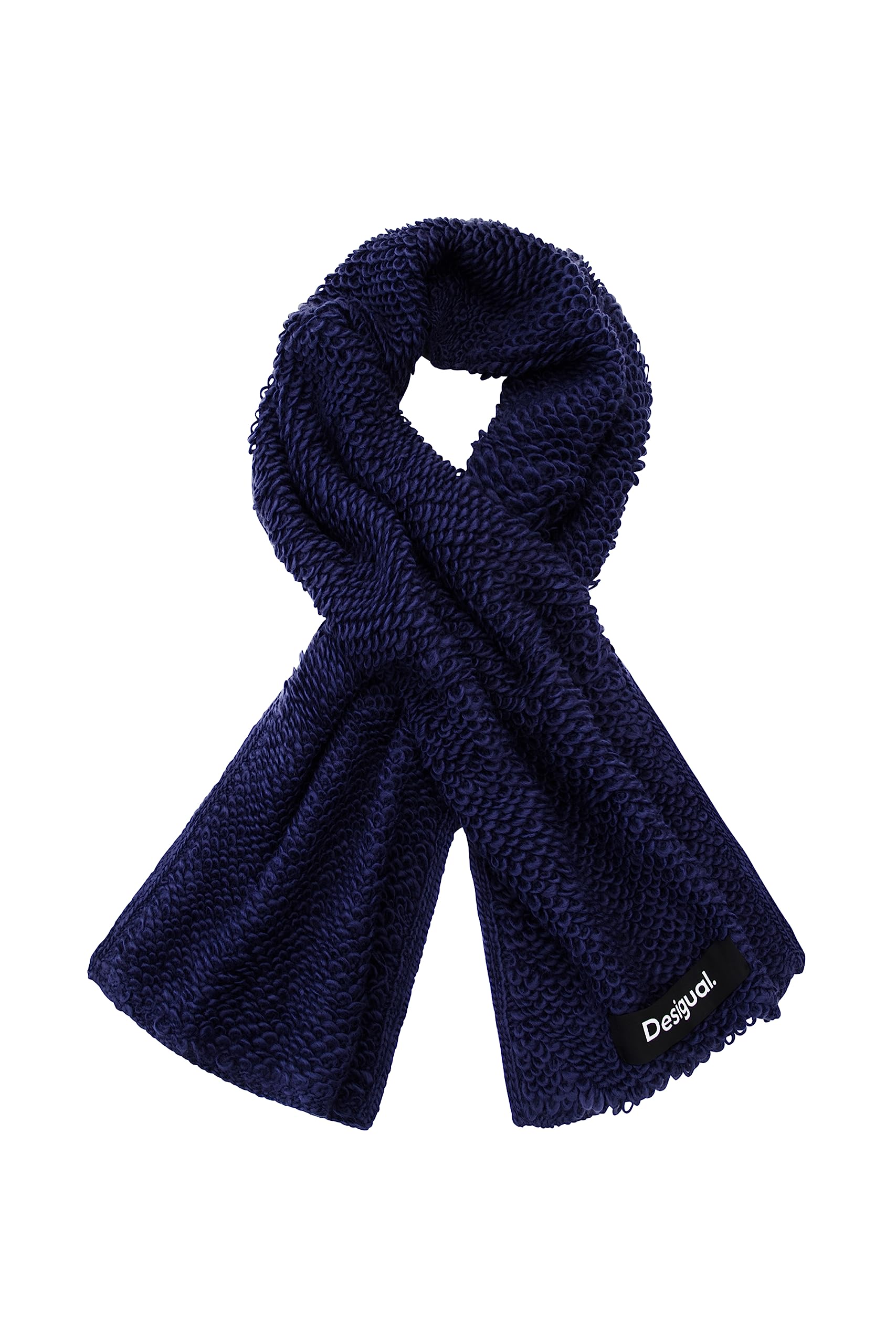 Desigual Women's Scarf_Loops Colors, Blue, One Size