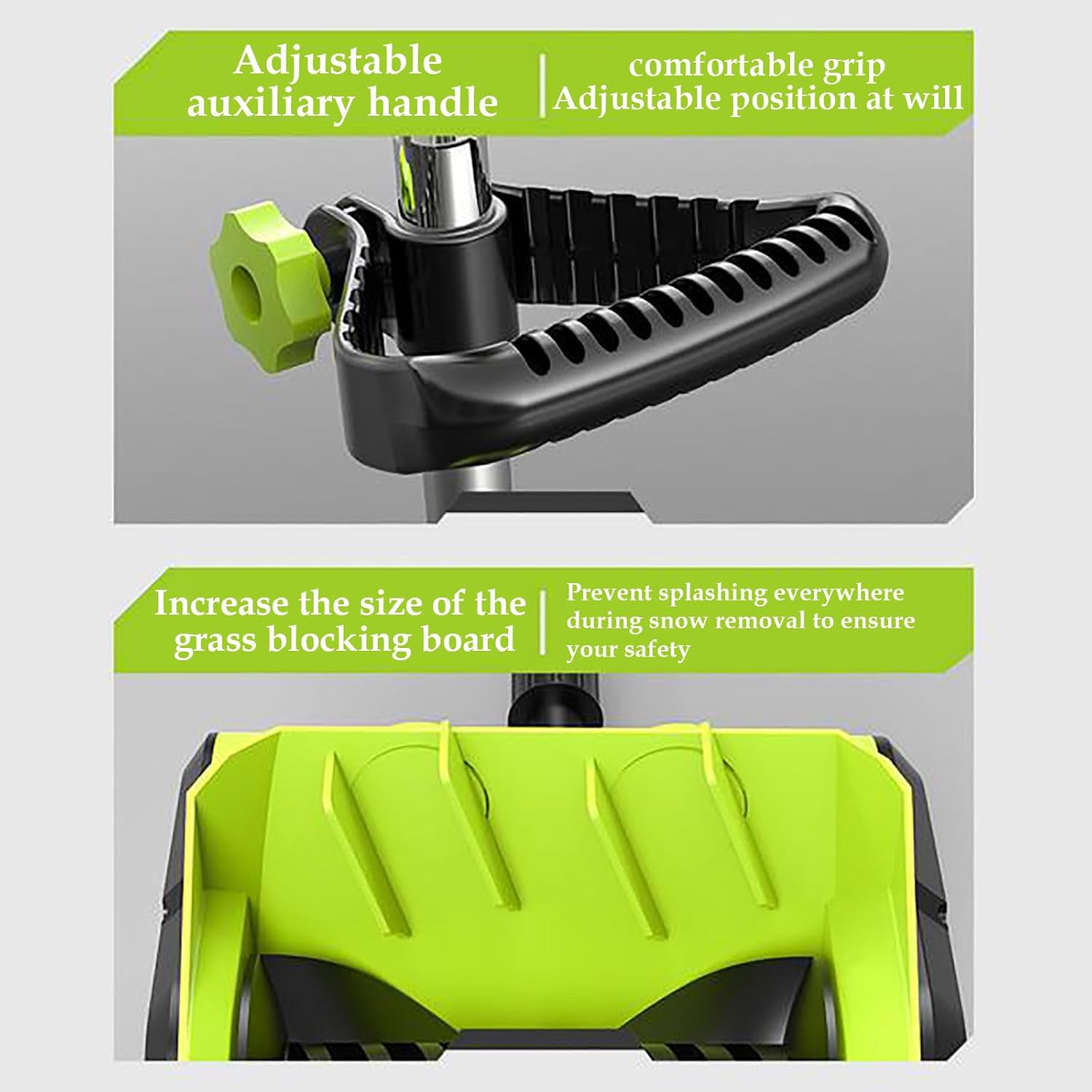 48V Cordless Electric Snow Shovel, 10-Inch Electric Snow Blower, Brushless Motor, Foldable High Power Household Hand Push Snow Sweeper for Driveway, Patio, Sidewalk Snow Removal (Green)