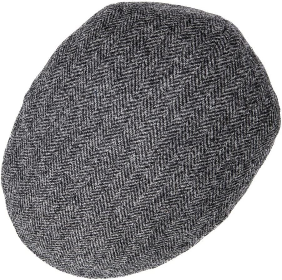 Wool Ivy Cap Herringbone Flat Caps Tweed Plaid Gray Khaki Cabbie Newsboy Driving Hat