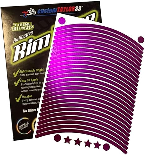 Miniatura 10 de customTAYLOR 33 - Edición especial, cintas de seguridad para rins, color morado, de grado de alta intensidad, reflectantes, con derechos de autor.