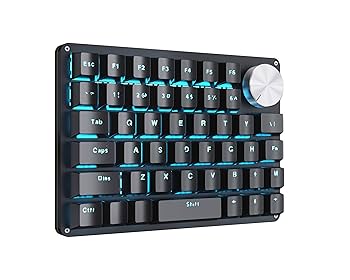 Amazon | Koolertron 回転ノブデザイン 片手キーボード マクロ