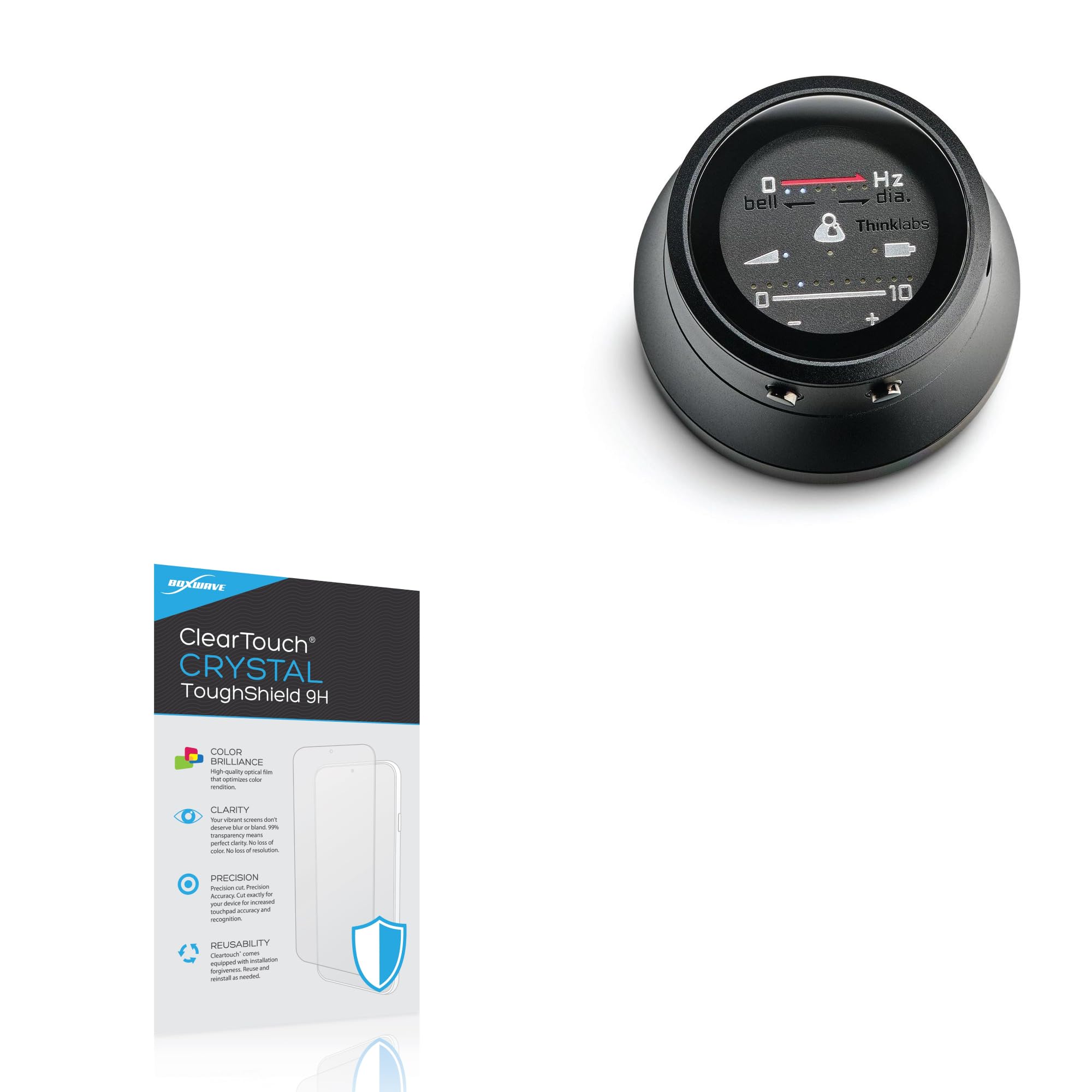 BoxWave Screen Protector Compatible with ThinkLabs One Digital Stethoscope - ClearTouch Crystal ToughShield 9H (2-Pack), Clear 9H Tough Flexible Film Screen Protector