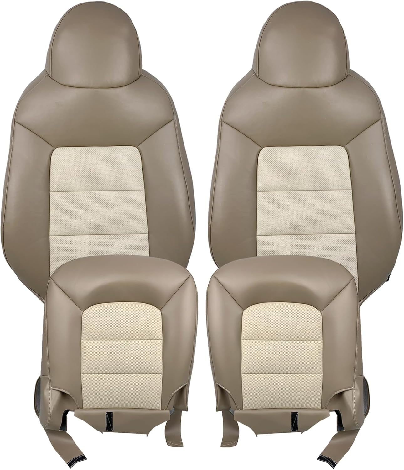 Generic Replacement for 2003-2006 Ford Expedition Eddie Front Leather Seat Cover Tan (Driver Side)