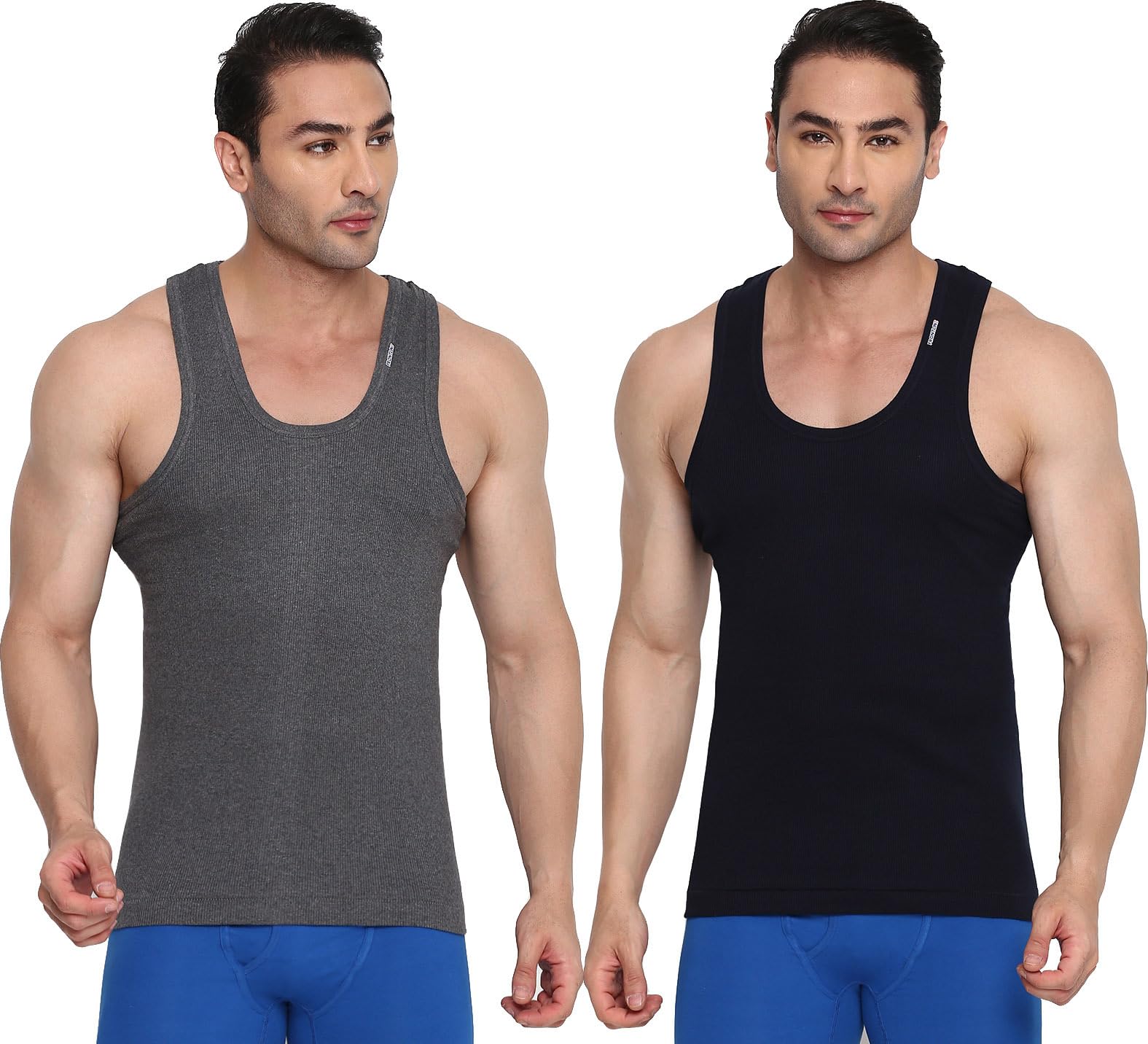 Men's Striped Regular Fit Vest (Colors-204-Derby-DGry(1)-N(1)-90_Darkgrey_Navy-image-38