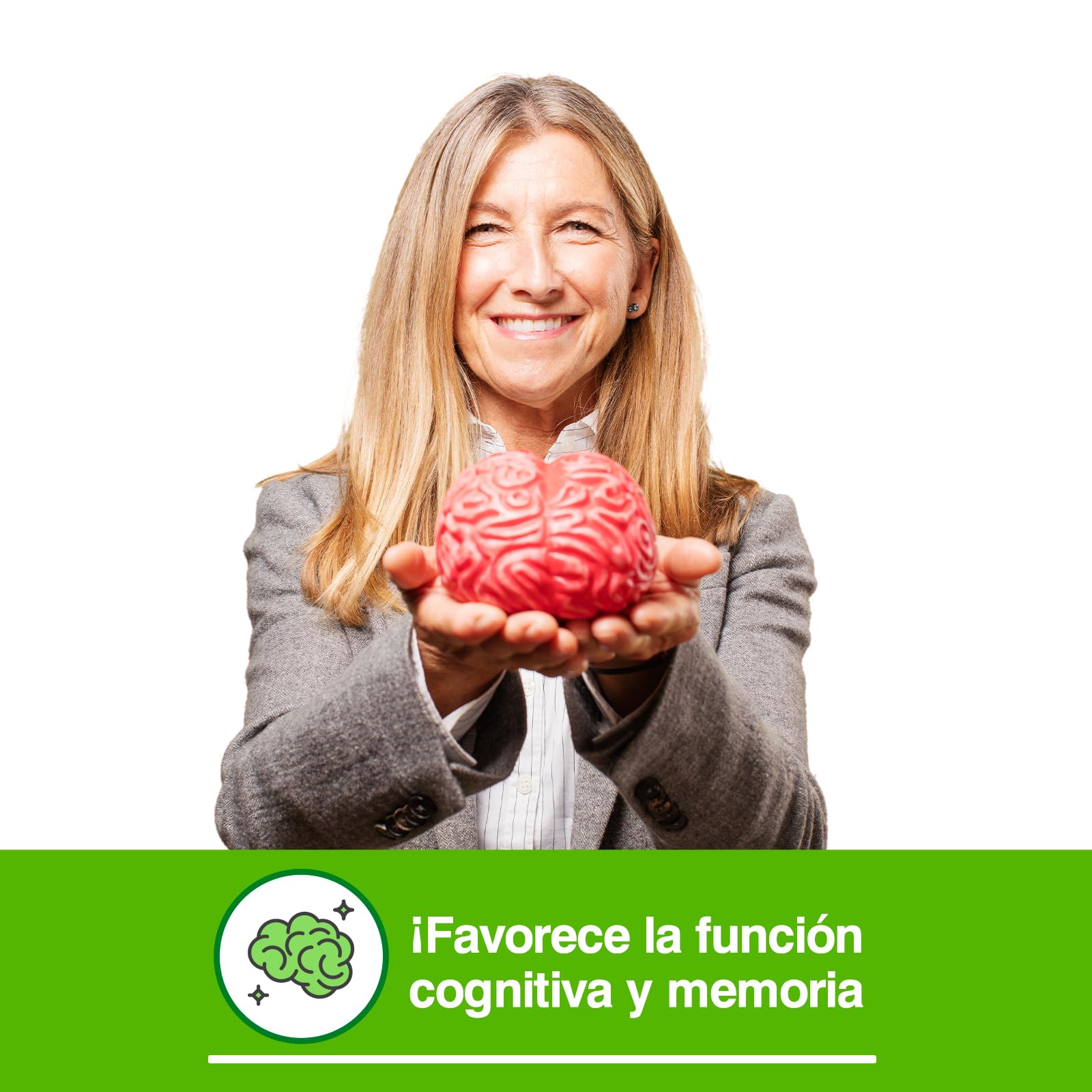 Soria Natural - MEMOALZ - Complemento alimenticio - Mejora la memoria y favorece la concentración - 60 comprimidos - Extracto de Salvia