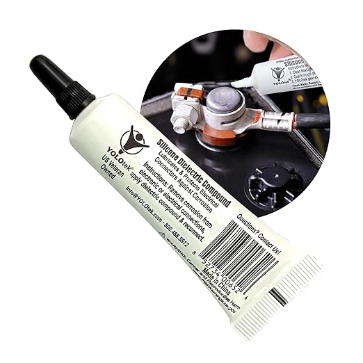 YOLOtek Veteran Owned - Silicone Dielectric Grease 10g - Automotive/Marine Grease and Seals for Spark Plugs, Battery Terminals & Electrical Connectors
