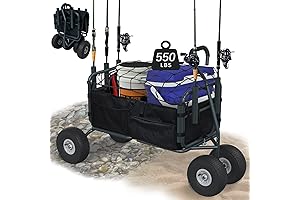 GDLF Heavy-Duty Foldable Fishing Tackle Cart