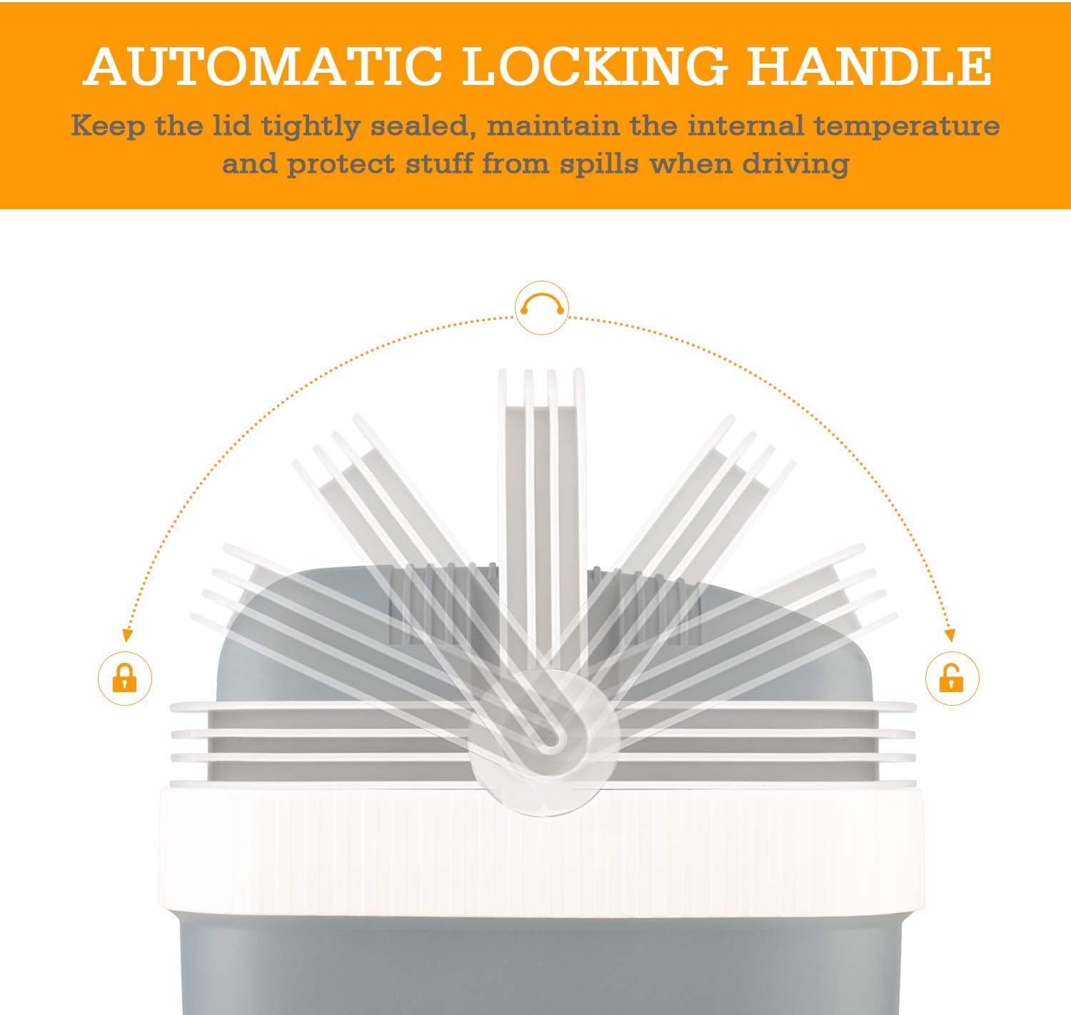 AstroAI Electric Cooler 26 Quarts/ 24 Liter, 12V DC Portable Thermoelectric Car Cooler for Beverage, Beer, Wine, Seafood, Fruits, Home and Travel with 2 Ice Packs (Gray) : Automotive