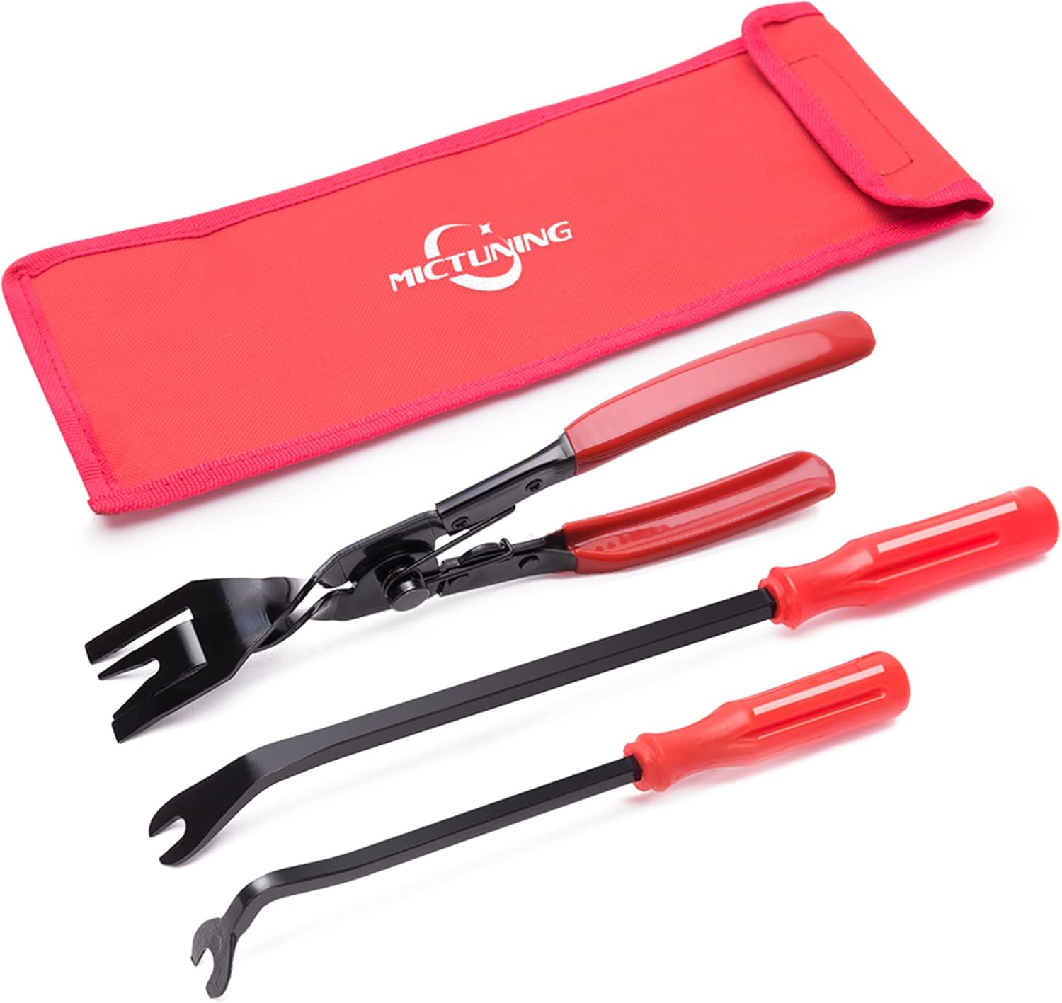 MICTUNING 3 Pcs Clip Pliers Set & Fastener Remover Auto