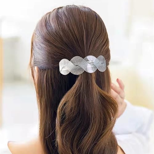 Miniatura 97 de Pasadores para el cabello – Pasador francés para mujeres de cabello grueso – 3 piezas de clip de agarre fuerte grande para mujer – Clip decorativo