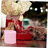 Vista 9 de TEHAUX Rollo de arpillera de yute de 2.4 in de ancho, decoraciones de 6.6 ft de longitud, estilo ancestral de Navidad