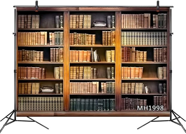 Amazon Lb 背景布 2 7 1 8ｍ 9x6ft 本棚柄 一 ヴィンテージ風 レトロ 復古 写真撮影 バックペーパー 人物 商品撮影 背景シート 撮影スタジオ用 アイロンかけ可 折り畳み可 新婚撮影 Lb バックペーパー 背景布