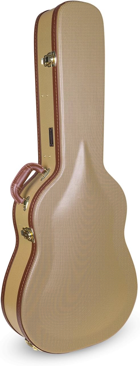 Crossrock Dreadnought Guitar Case,Multi-ply Wood Case in Vintage Tweed (Dreadnought)