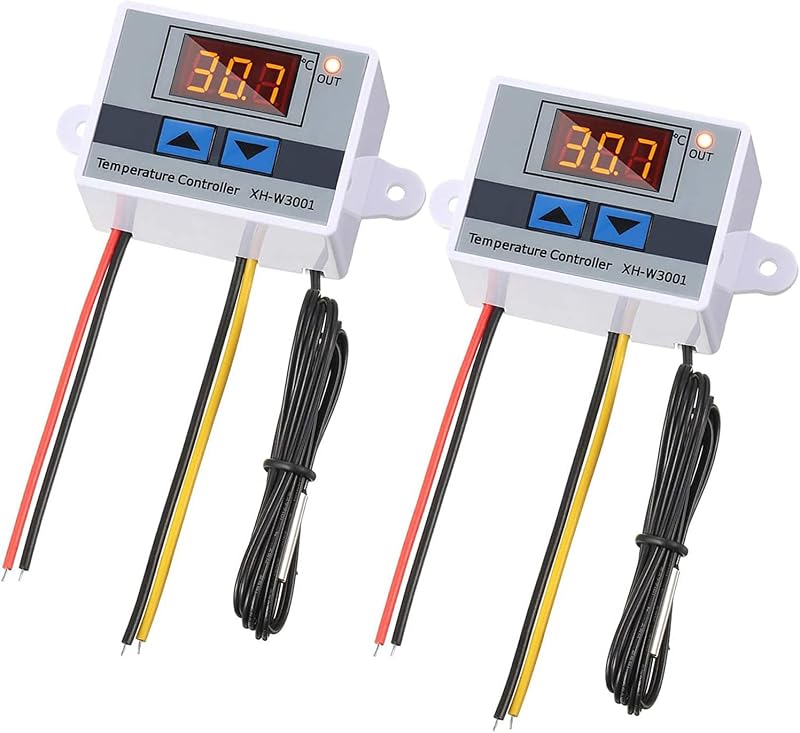 Greluma 2db Digitális Termosztát -50°C-110°C Vízálló Szenzorral Fűtés Hűtés