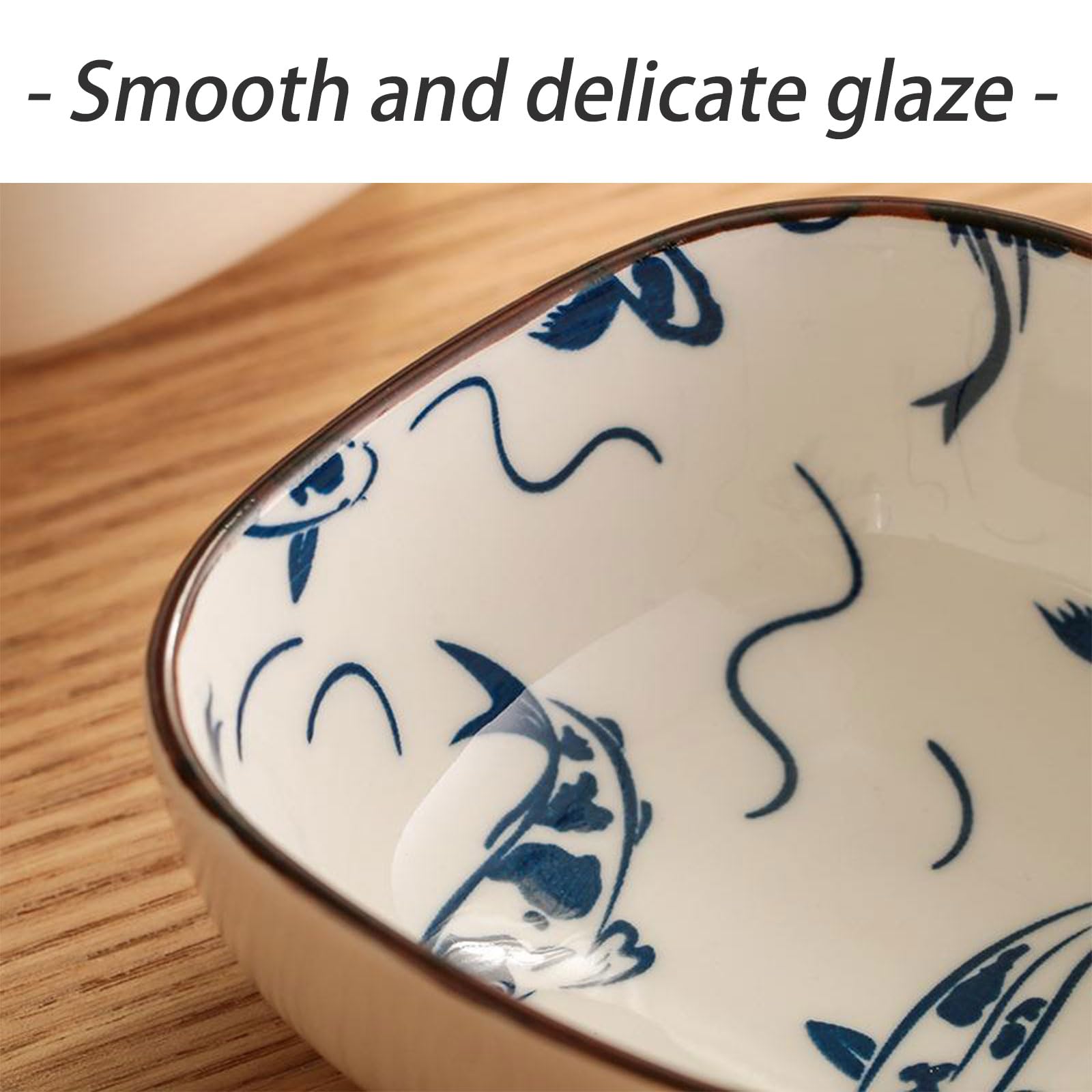 Dxcaicc Ceramic Mini Dipping Bowls with Wooden Serving Tray Sets,Condiment Tray with Removable Dishes,Vintage Side Dish Appetizers, Sushi, BBQ,B