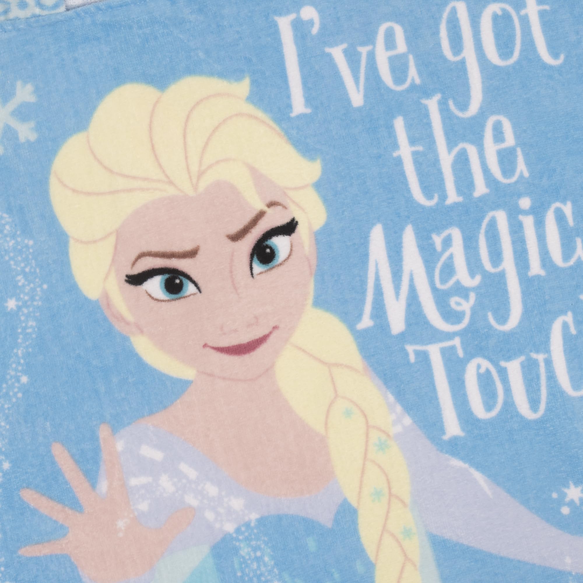 Disney Frozen La Regina dei Ghiacci, Elsa, Poncho da Bagno per Bambini, Asciugamano da Spiaggia per Bambini Teli Mare Accappatoio con Cappuccio per Ragazze